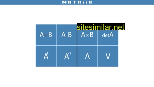 Matriix similar sites