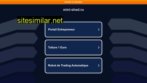 mini-shed.ru alternative sites