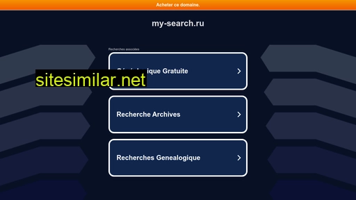 my-search.ru alternative sites