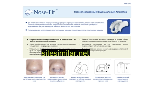Nose-fit similar sites