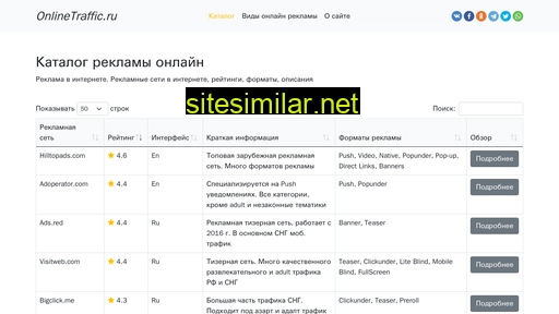 onlinetraffic.ru alternative sites