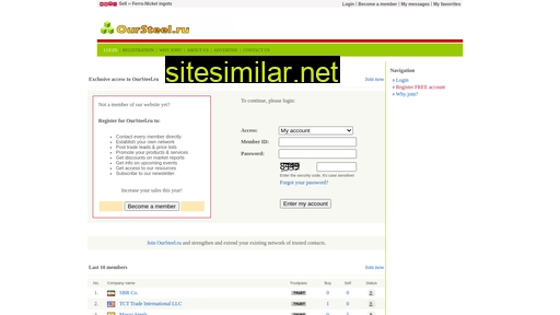 Oursteel similar sites