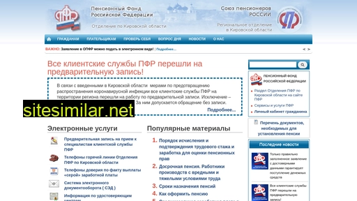pfr.kirov.ru alternative sites