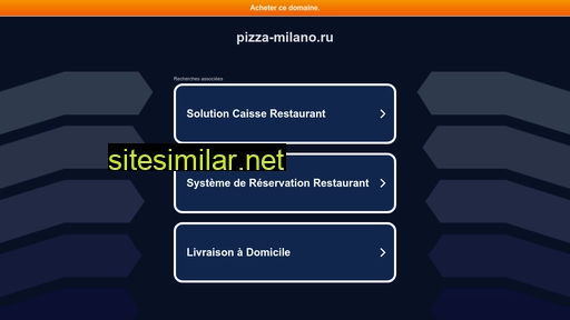 Pizza-milano similar sites