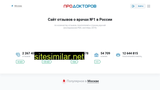 prodoctorov.ru alternative sites