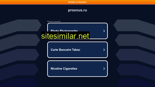prosnus.ru alternative sites