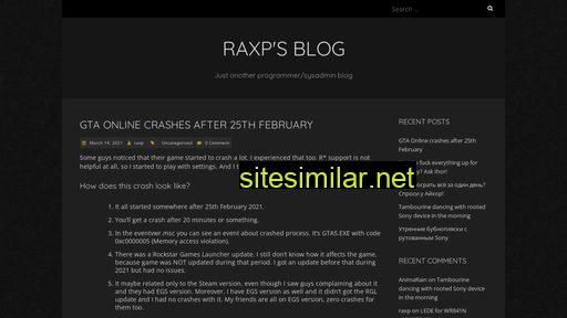 Raxp similar sites