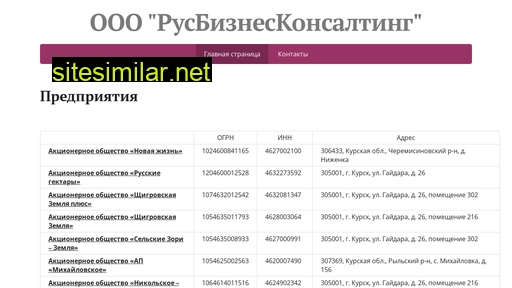 rusbc.ru alternative sites
