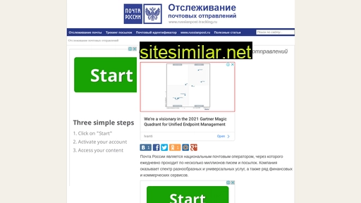 Russianpost-tracking similar sites