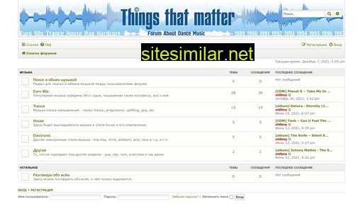 Things-that-matter similar sites