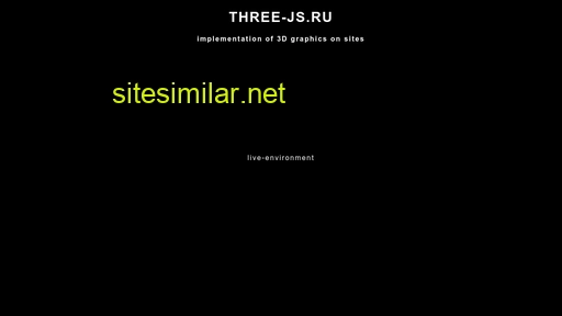 Three-js similar sites