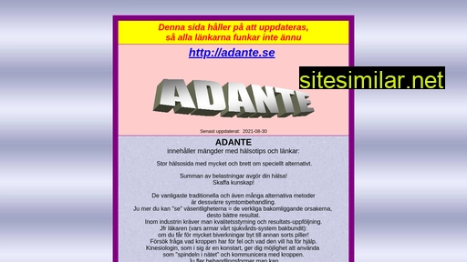adante.se alternative sites