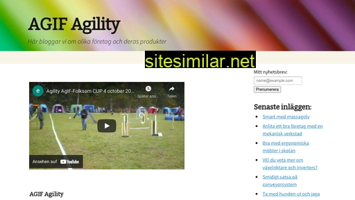 agif-agility.se alternative sites
