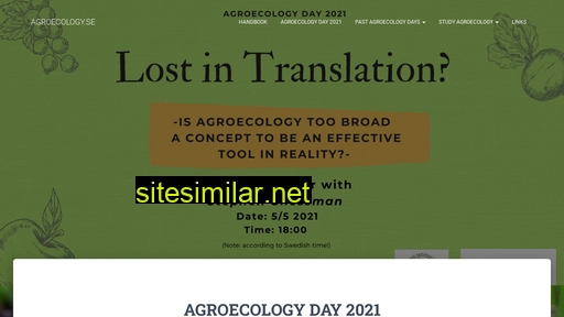 agroecology.se alternative sites