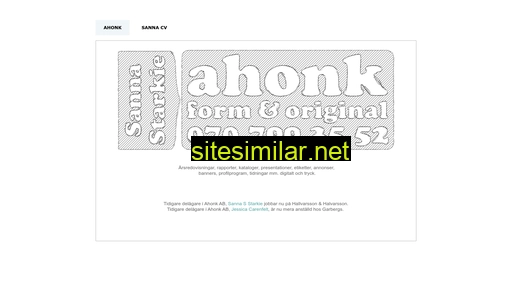ahonk.se alternative sites