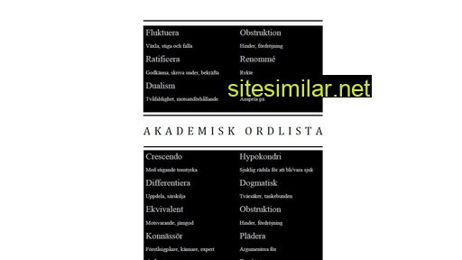 akademiskaord.se alternative sites