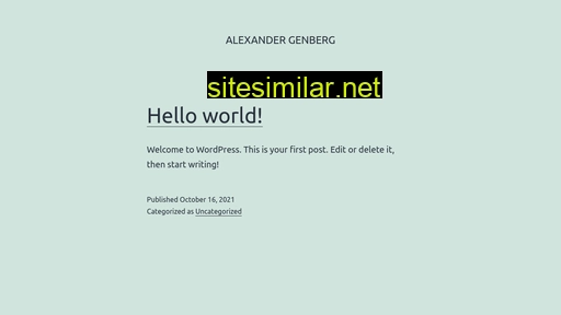 alexandergenberg.se alternative sites