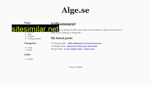 alge.se alternative sites