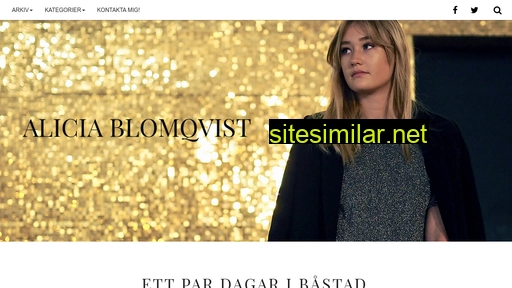Aliciablomqvist similar sites