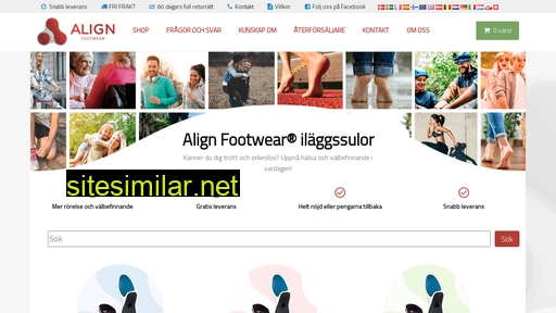 alignfootwear.se alternative sites