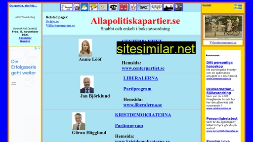 allapolitiskapartier.se alternative sites