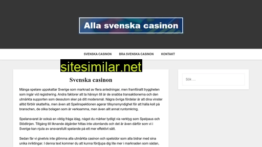 Allasvenskacasinon similar sites
