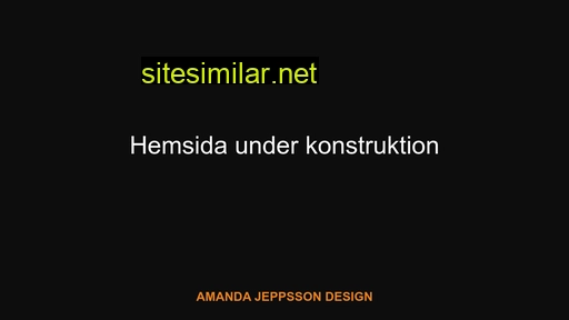 Amandajeppsson similar sites