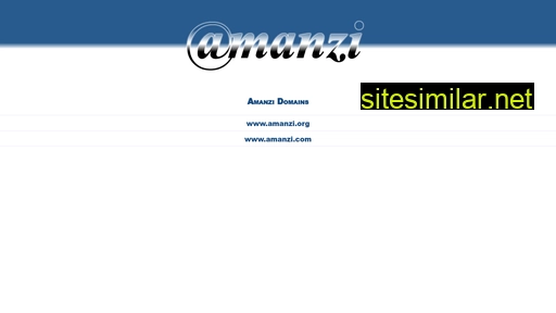 amanzi.se alternative sites