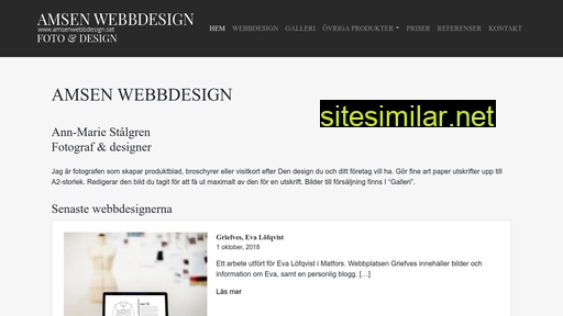 amsenwebbdesign.se alternative sites