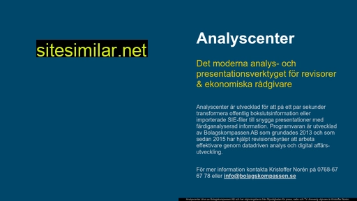 analyscenter.se alternative sites