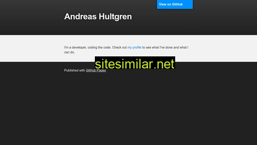 Andreashultgren similar sites