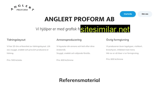 anglertproform.se alternative sites