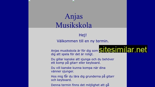 anjasmusikskola.se alternative sites