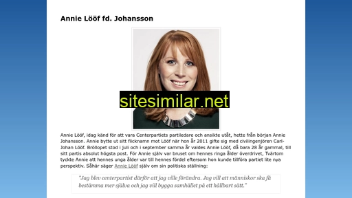 anniejohansson.se alternative sites