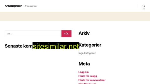 annonspriser.se alternative sites