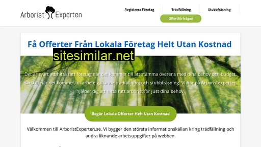 arboristexperten.se alternative sites