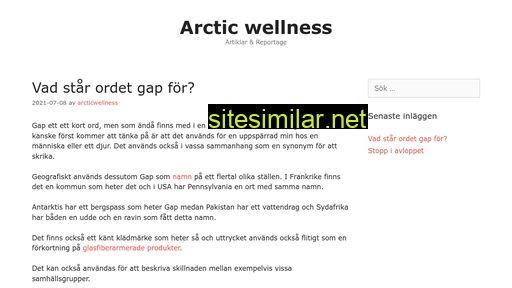 arcticwellness.se alternative sites