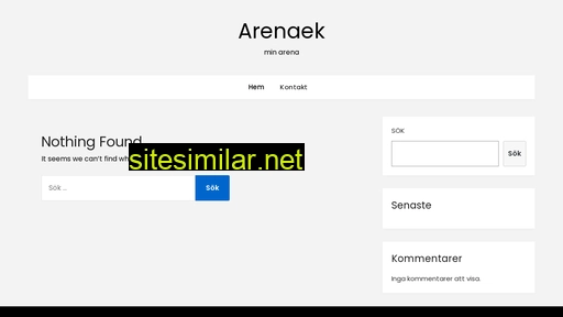 arenaek.se alternative sites