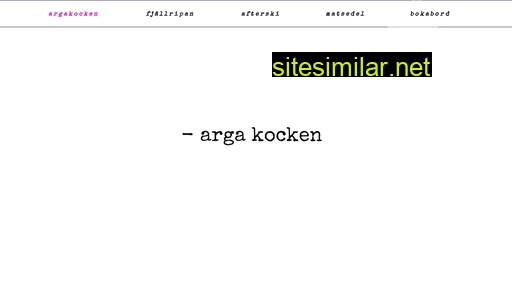 argakocken.se alternative sites