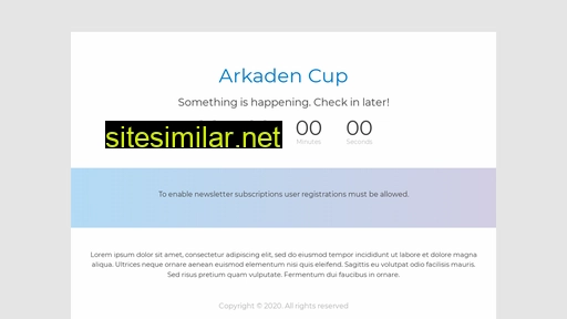 arkadencup.se alternative sites