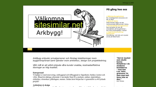 arkbygg.se alternative sites