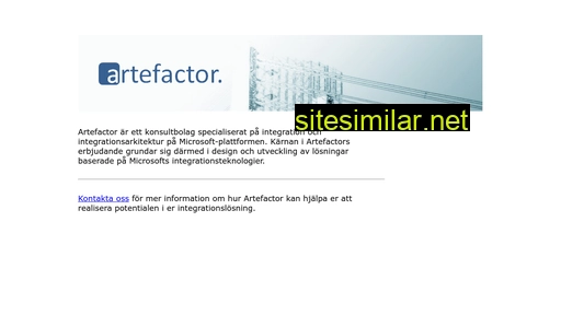 artefactor.se alternative sites