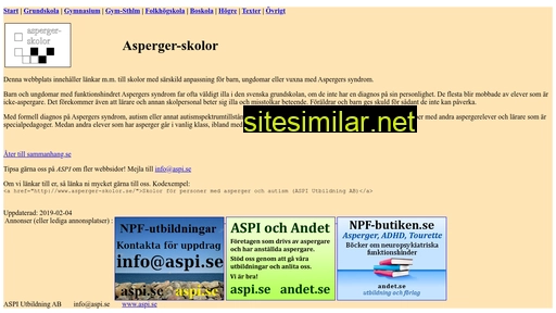 asperger-skolor.se alternative sites