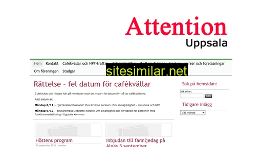 attention-uppsala.se alternative sites