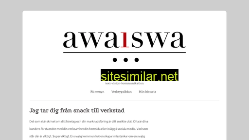 awaiswa.se alternative sites