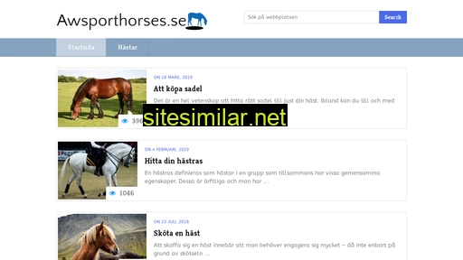 awsporthorses.se alternative sites