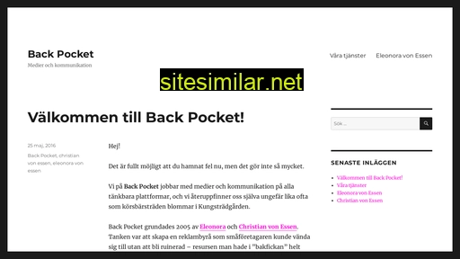 backpocket.se alternative sites