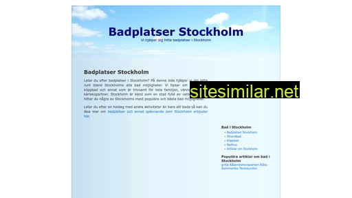 badplatser-stockholm.se alternative sites