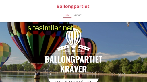 ballongpartiet.se alternative sites
