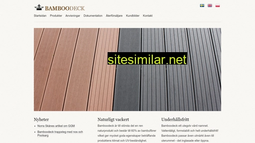 bamboodeck.se alternative sites